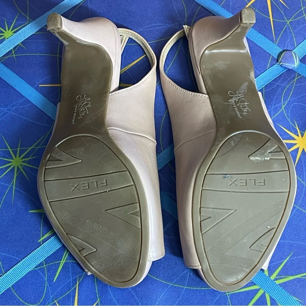 Life Stride peep toe sling back heels - Picture 4 of 8